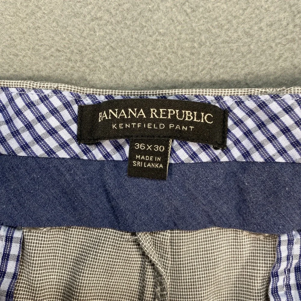 Banana Republic Kentfield Pant Mens 36x30 Straight leg Grey 100% Cotton